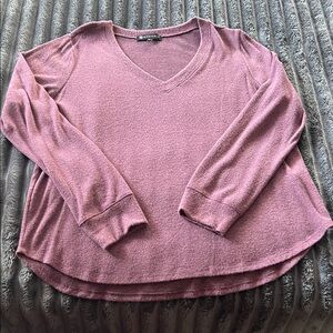 Pink V-Neck Sweater